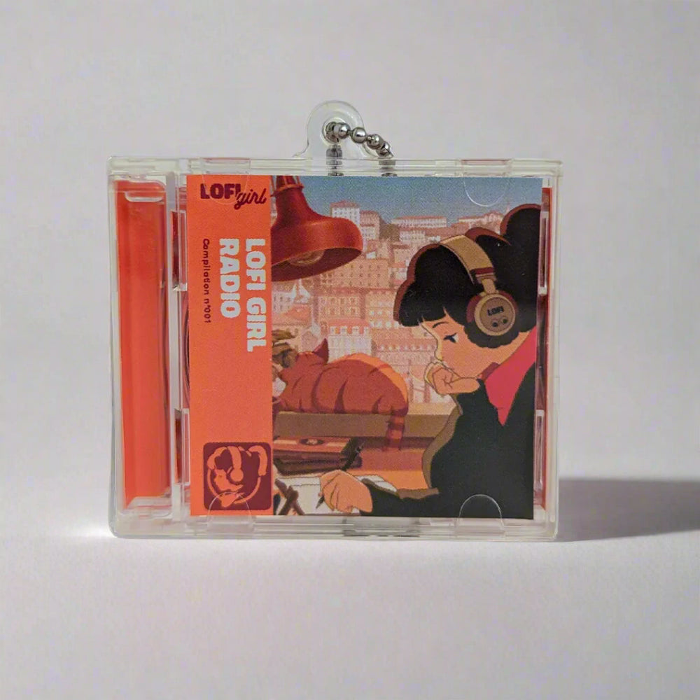 
                  
                    Lofi Girl Mini Record Keychain
                  
                