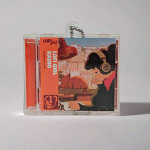 
                  
                    Lofi Girl Mini Record Keychain
                  
                