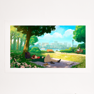 
                  
                    Illustration of Lofi Girl relaxing on a Saturday, surrounded by a cozy atmosphere, featuring a calm and serene vibe perfect for studying or chilling.
                  
                