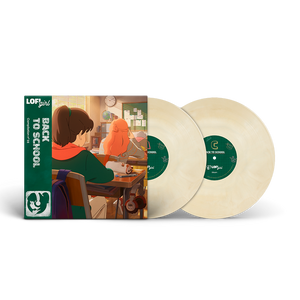 
                  
                    Vinyl records with a 'Back to School' theme and illustration of students in a classroom on the cover.
                  
                