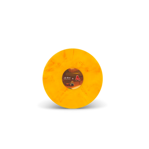 
                  
                    Yellow vinyl record with a label on a white background
                  
                