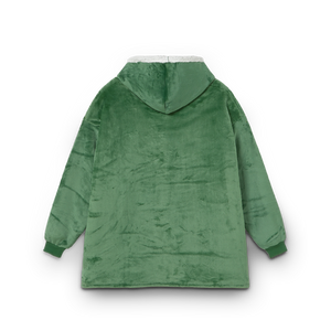 
                  
                    Green hooded jacket on a white background
                  
                