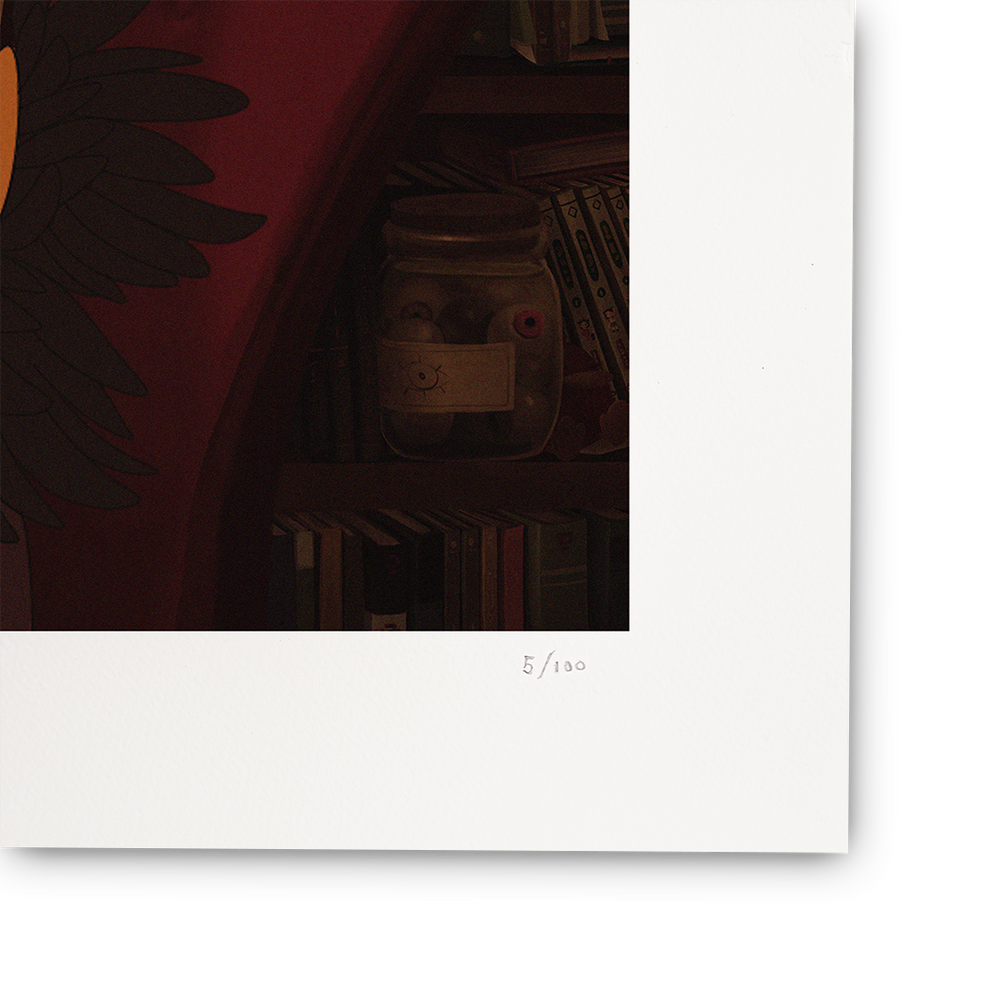 
                  
                    Dark-themed illustration with a character and text on a white background
                  
                