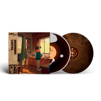 Lofi Girl morning coffee 2LP vinyl, with liquid and marble disks.