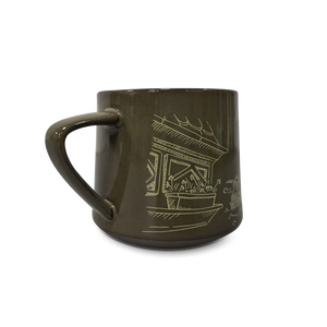
                  
                    green ceramic mug with yellow details
                  
                